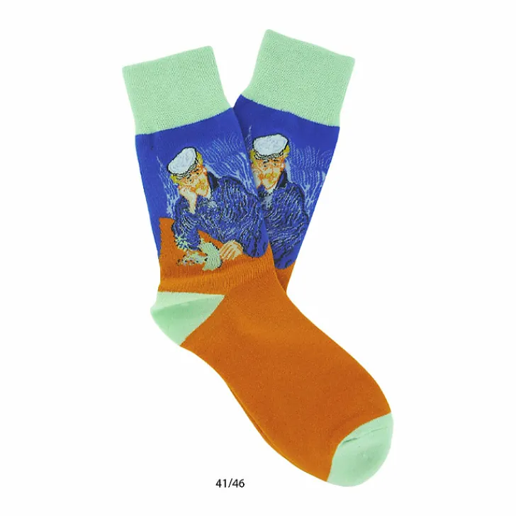 Boutiques de musées Chaussettes-Chaussettes Vincent van Gogh - Le Docteur Paul Gachet 36 au 46