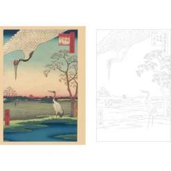 Boutiques de musées Livres D'Art-Chefs-d'œuvre du Japon à colorier