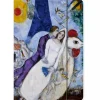 Sale Boutiques de musées Chemise à élastique Marc Chagall - Les mariés de la tour Eiffel - A4