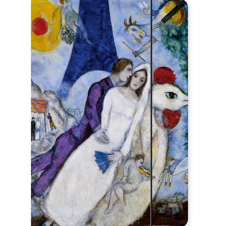 Sale Boutiques de musées Chemise à élastique Marc Chagall - Les mariés de la tour Eiffel - A4