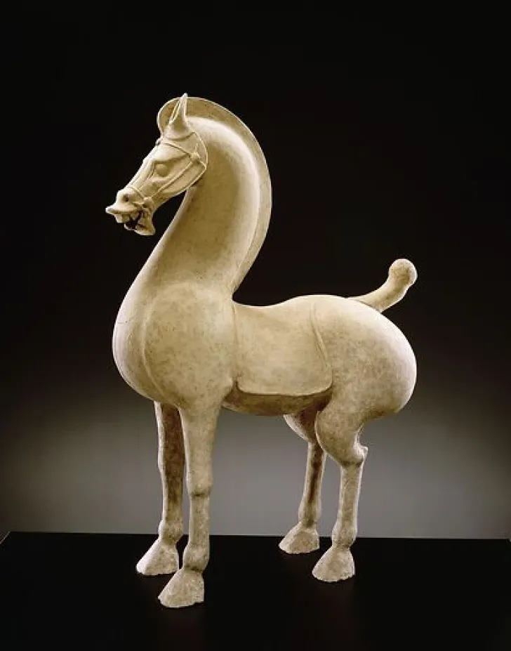 Boutiques de musées Affiches D'Art|Affiches D'Art Encadrées-Cheval debout, dynastie des Han (affiches d'art)