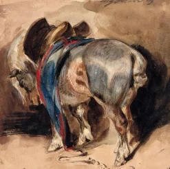 Boutiques de musées Toiles Sans Cadre-Cheval tourné à gauche (toiles sans cadre)