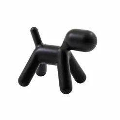 Enfant Boutiques de musées Décoration Chambre D'Enfant|Design-Chien Puppy - Noir modèle XS