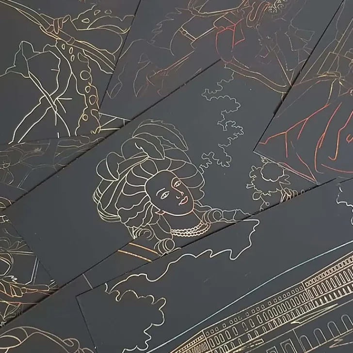 Boutiques de musées Livres Jeunesse-Château de Versailles - Œuvres à gratter