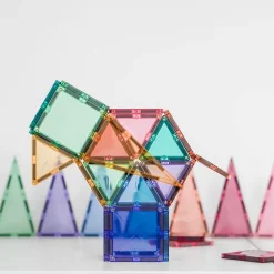 New Boutiques de musées Coffret 32 pièces Tuiles magnétiques Pastel - Connetix