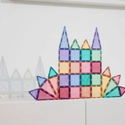 New Boutiques de musées Coffret 32 pièces Tuiles magnétiques Pastel - Connetix
