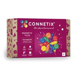 Clearance Boutiques de musées Coffret 30 pièces Tuiles magnétiques Géomètrie Rainbow - Connetix