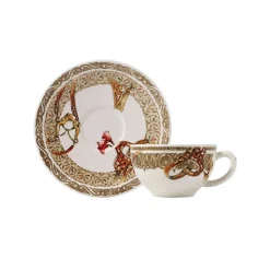 Boutiques de musées Art De La Table-Coffret 2 tasses et soucoupes à thé - Chevaux du vent - Faïencerie de Gien