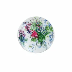 Boutiques de musées Art De La Table-Coffret de 4 assiettes 21cm Marc Chagall - Les bouquets de fleurs - Bernardaud