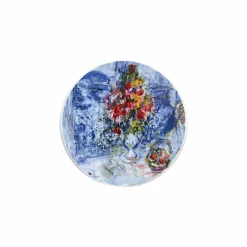 Boutiques de musées Art De La Table-Coffret de 4 assiettes 21cm Marc Chagall - Les bouquets de fleurs - Bernardaud