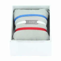 Hot Boutiques de musées Coffret de 3 Bracelets Liberté - Bleu, blanc et rouge