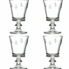 Online Boutiques de musées Coffret de 4 verres à vin Abeille - Transparent