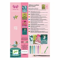 Clearance Boutiques de musées Coffret Tableaux à pailleter - Robes à paillettes - Djeco