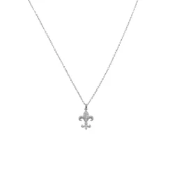 Boutiques de musées Colliers Et Pendentifs-Collier Fleur de Lys strass