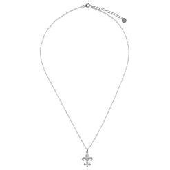 Boutiques de musées Colliers Et Pendentifs-Collier Fleur de Lys strass