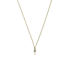 Boutiques de musées Colliers Et Pendentifs-Collier-pendentif Égyptien Croix de vie - Chaîne boules 60cm