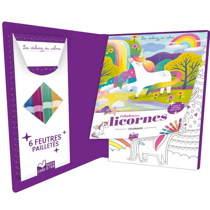 Boutiques de musées Loisirs Créatifs|Livres Jeunesse-Coloriages Fabuleuses licornes