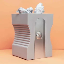 Boutiques de musées Accessoires De Bureau-Corbeille à papier Taille-crayon Gris - Balvi