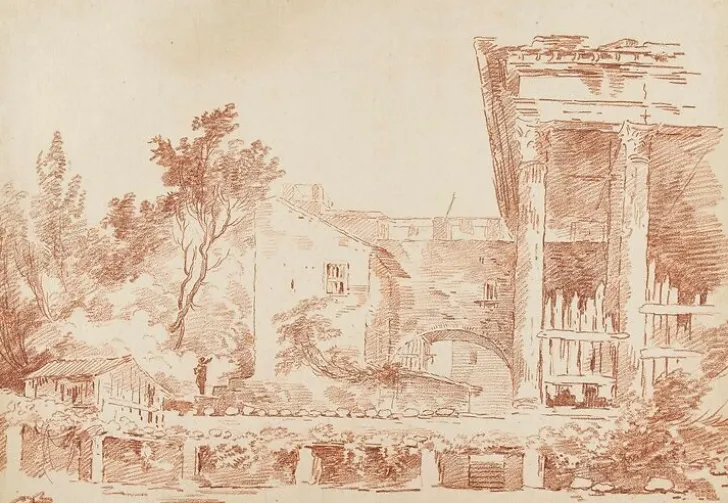 Boutiques de musées Panneaux Acryliques|Toiles Encadrées-Corps de b'timent adossé (panneaux acryliques)