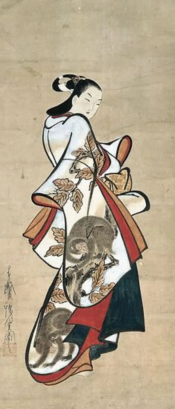 Online Boutiques de musées Courtisane paradant (toiles sans cadre)