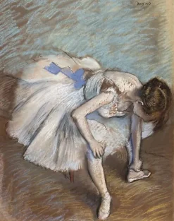 Boutiques de musées Affiches D'Art|Toiles Sans Cadre-Danseuse assise : penchée en avant, elle se masse le pied gauche (détail) (affiches d'art)