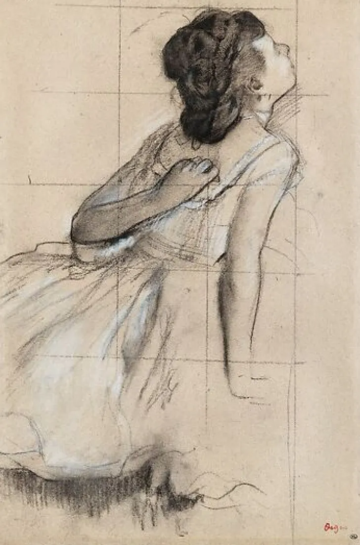 Boutiques de musées Danseuse se grattant le dos, dit aussi Danseuse vue de profil vers la droite (toiles encadrées)