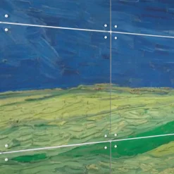 Outlet Boutiques de musées Décoration murale Vincent van Gogh - Champ de blé sous un ciel orageux - 160x80 cm
