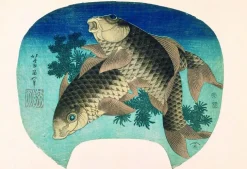 Boutiques de musées Toiles Sans Cadre|Affiches D'Art Encadrées-Deux carpes (toiles sans cadre)