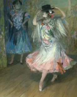 Boutiques de musées Panneaux Aluminium|Toiles Encadrées-Deux danseuses espagnoles, dont l'une retient les bords de son sombrero (panneaux aluminium)