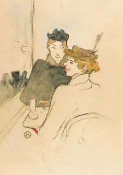 Sale Boutiques de musées Deux femmes assises au café, 1893 (affiches d'art)