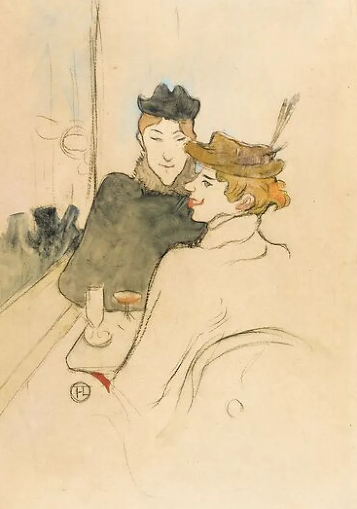 Boutiques de musées Affiches D'Art Encadrées|Toiles Sur Châssis-Deux femmes assises au café, 1893 (affiches d'art encadrées)