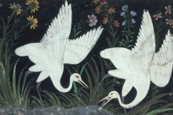 Boutiques de musées Toiles Sans Cadre|Toiles Sur Châssis-Deux grues au bord d'un étang (toiles sans cadre)