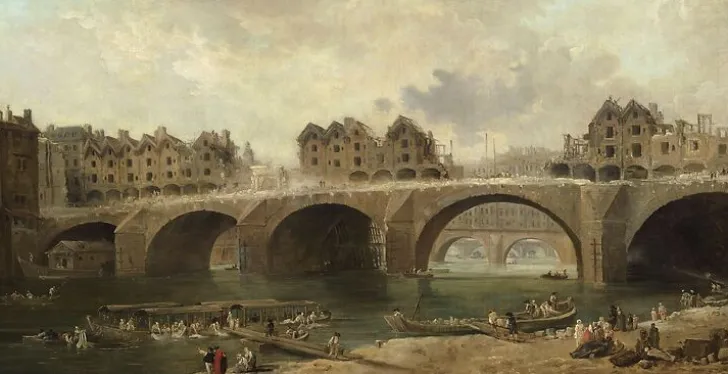 Boutiques de musées Démolition des maisons du pont Notre-Dame, en 1786 (panneaux aluminium)