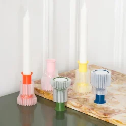 Boutiques de musées Design-Double bougeoir 2.21.1 - Jaune - Warren & Laetitia