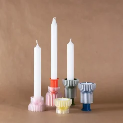 Boutiques de musées Design-Double bougeoir 2.21.1 - Orange - Warren & Laetitia