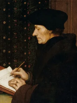 Boutiques de musées Erasme écrivant (1467-1536) (affiches d'art)