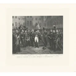 Outlet Boutiques de musées Estampe Adieu de Napoléon Ier à la Garde impériale à Fontainebleau