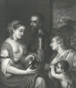 Boutiques de musées Chefs D'Œuvre Des Musées-Estampe Allégorie en l'honneur d'Alphonse d'Avalos, marquis de Guast - Titien