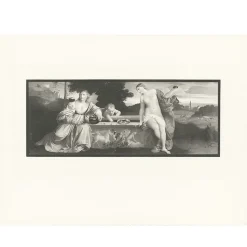 Boutiques de musées Chefs D'Œuvre Des Musées-Estampe Amour sacré et Amour profane - Titien