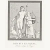 Boutiques de musées Nu-Estampe Bacchus et Silène, peinture antique de Pompeï - Boucher-Desnoyer