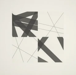 Boutiques de musées Créations Contemporaines-Estampe Bandes à part - François Morellet 2006