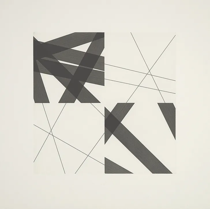 Boutiques de musées Créations Contemporaines-Estampe Bandes à part - François Morellet 2006