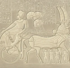Boutiques de musées Description De L'Égypte-Estampe Bas-relief sculpté, péristyle du palais, Medinet-Abou
