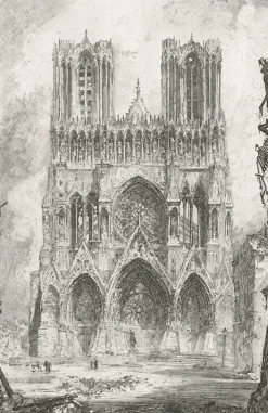 Boutiques de musées Architecture Et Villes-Estampe Cathédrale de Reims - Louis Orr