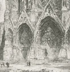 Boutiques de musées Architecture Et Villes-Estampe Cathédrale de Reims - Louis Orr