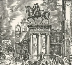 Boutiques de musées Art Moderne|Architecture Et Villes-Estampe Colleone of Venise - Albert Decaris