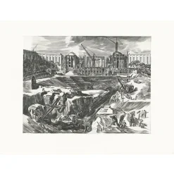 Boutiques de musées Paris Et Le Louvre|Architecture Et Villes-Estampe Construction du palais de Chaillot - Albert Decaris