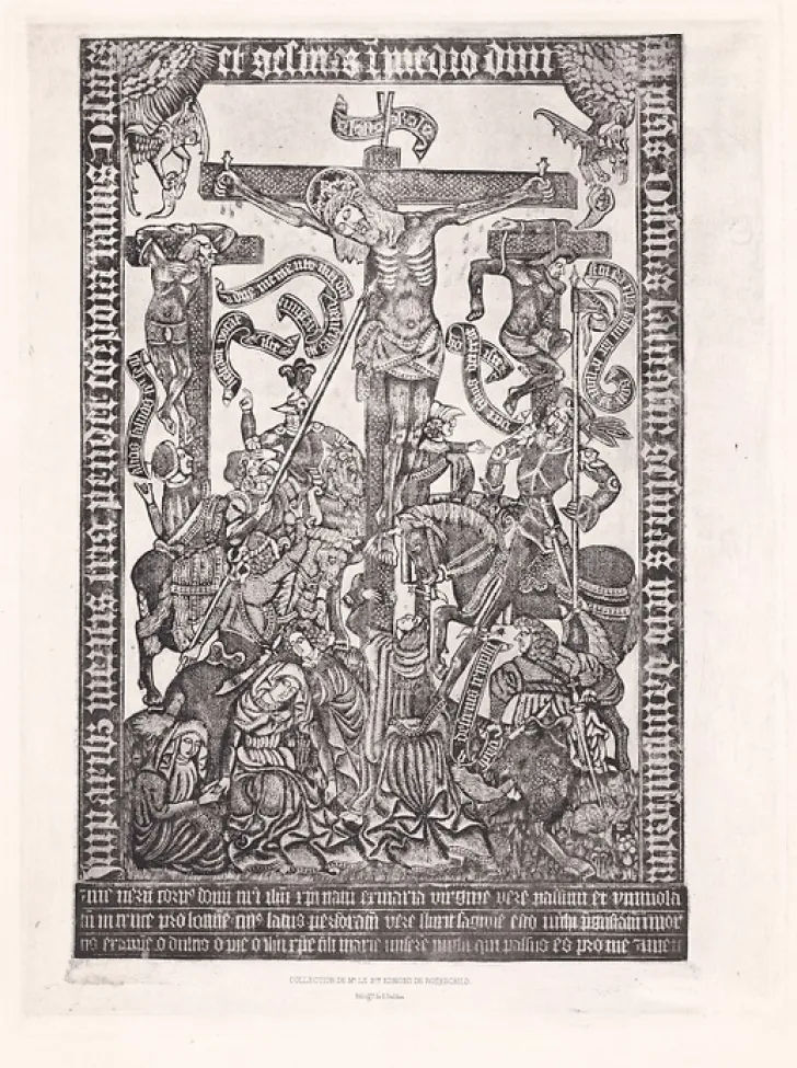 Online Boutiques de musées Estampe Crucifixion : le Christ en croix - Le Maître au criblé