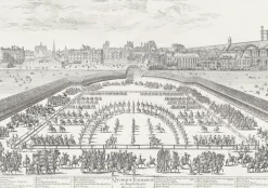 Boutiques de musées Personnages Et Évènements Historiques-Estampe Défilé des cinq quadrilles dans la lice - Israël Silvestre