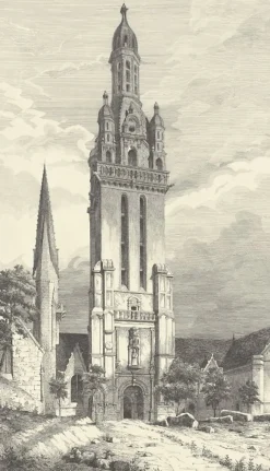 Boutiques de musées Architecture Et Villes-Estampe Eglise de Pleyben - Gabriel Toudouze